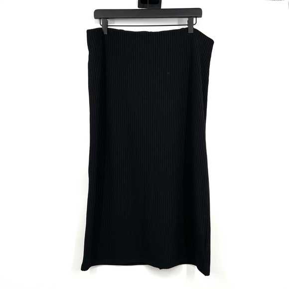 Old Navy Skirt Ribbed Knit Pull On Stretch Pencil Midi - Picture 2 of 10